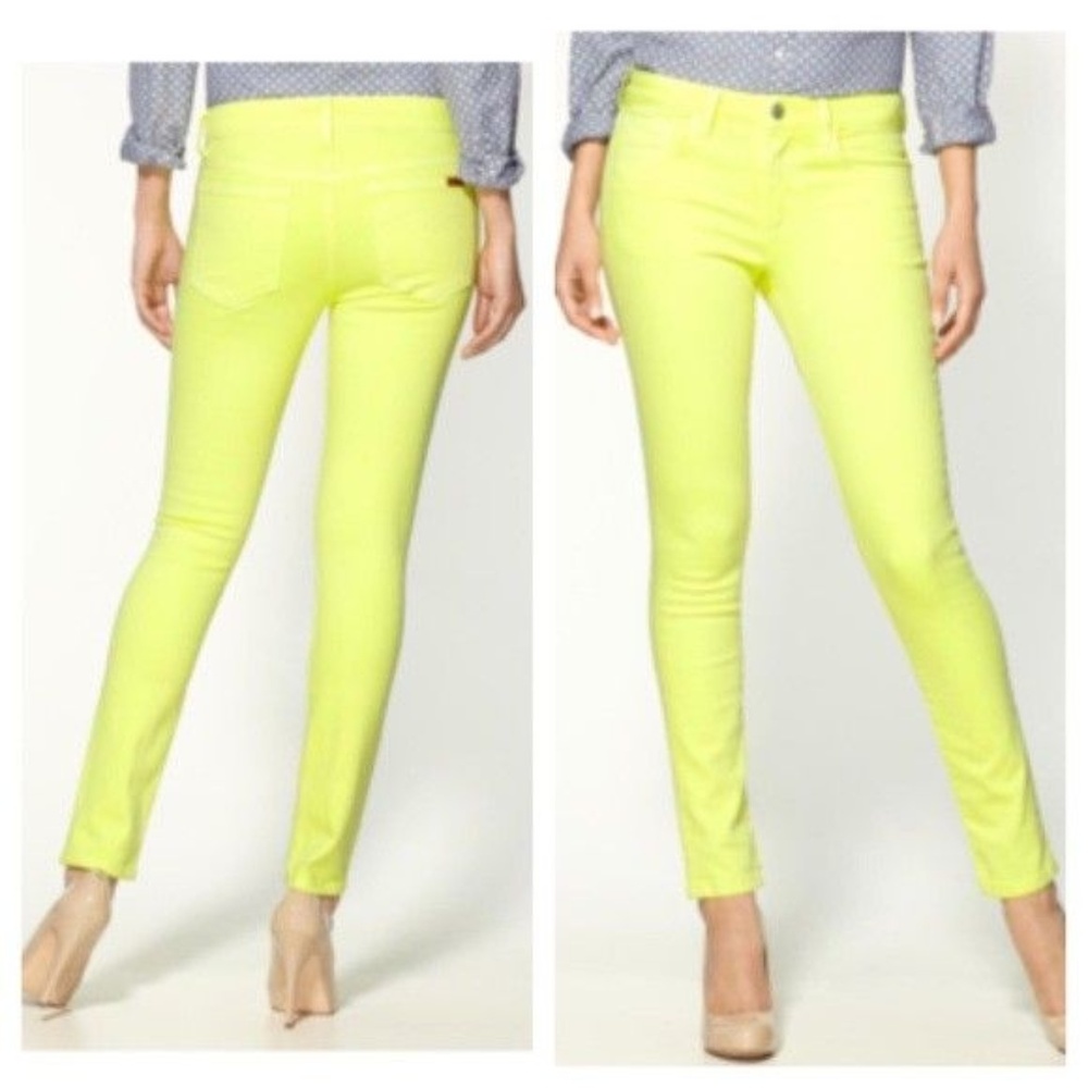 Joe's Jeans Skinny Bright Yellow 28 x 34 Long